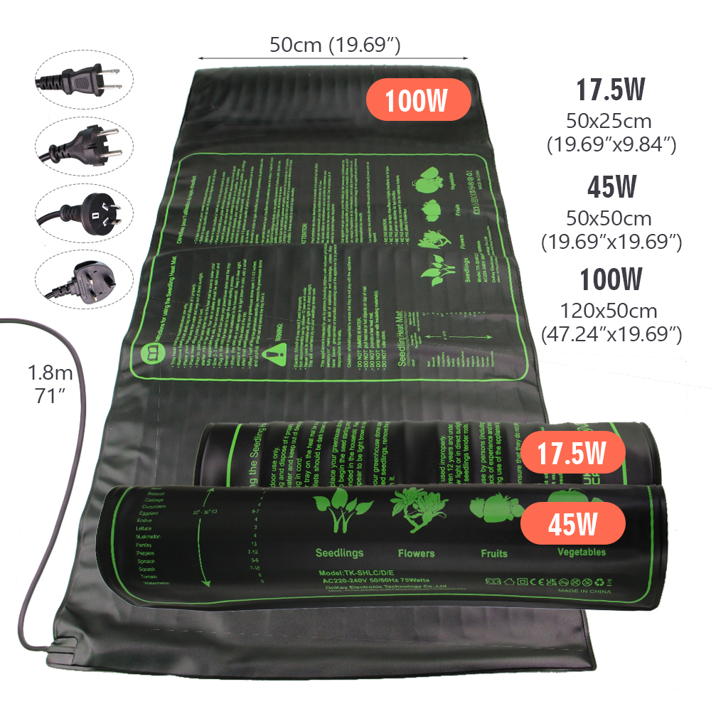 17.5W 45W 100W Seedling Heat M - Rooting Gel Clone recension och pris