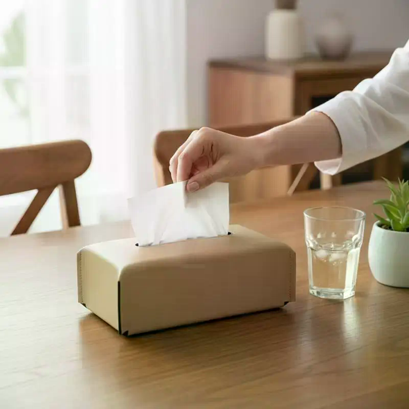 Luxury Tissue Box Leather Napk - Agar Tissue Culture recension och pris