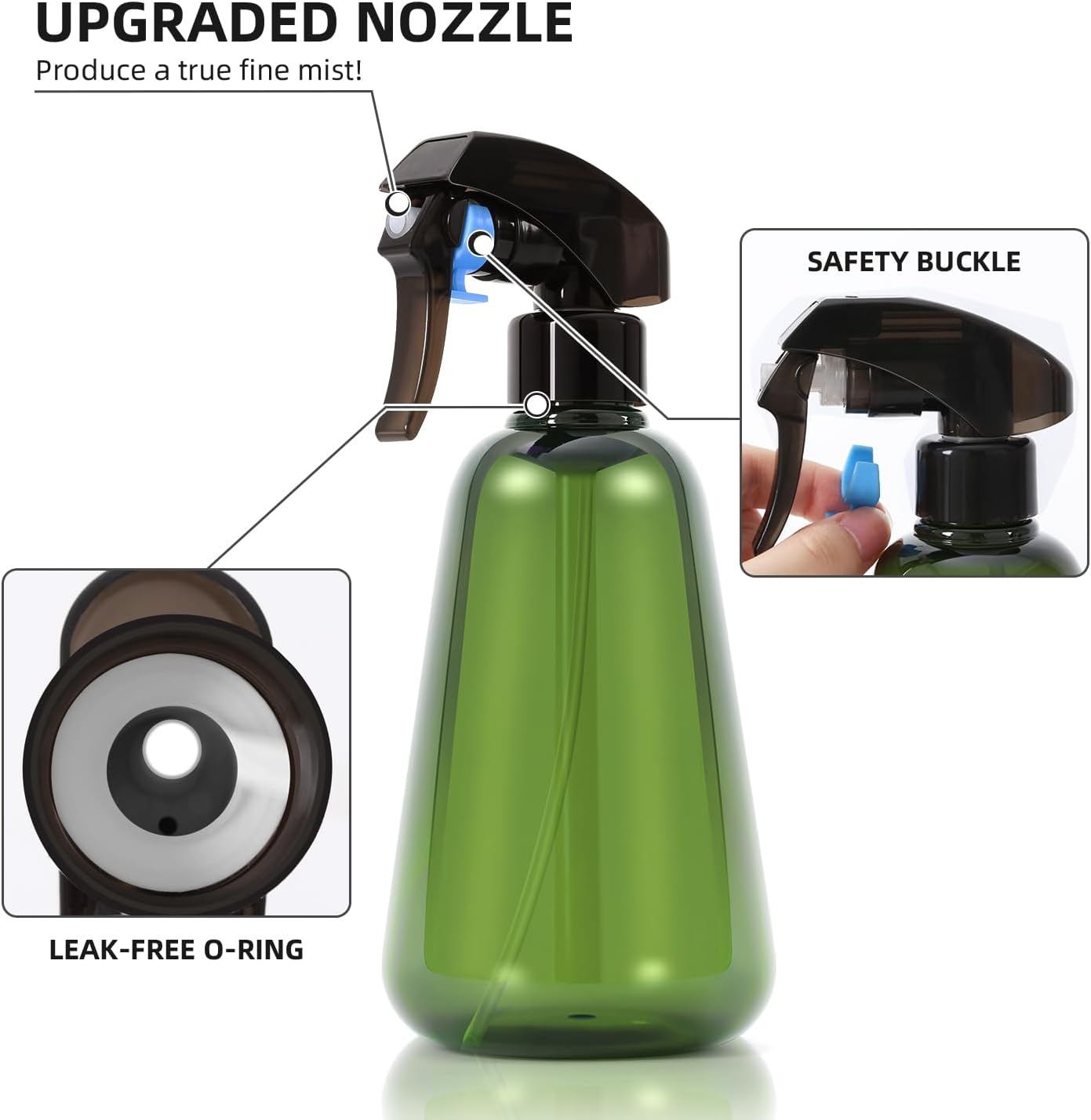 2 Pack 16oz Spray Bottle for P - Misting Bottle Fine recension och pris