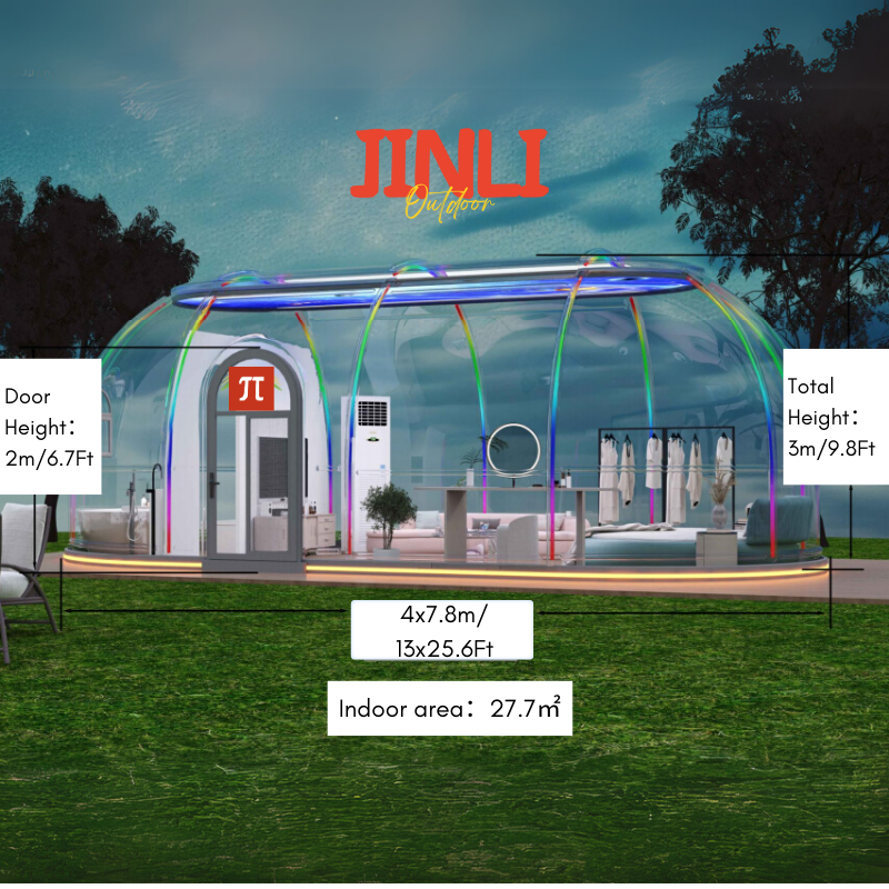 7.8-Meter Transparent Starry P - Plastic Dome Clear recension och pris