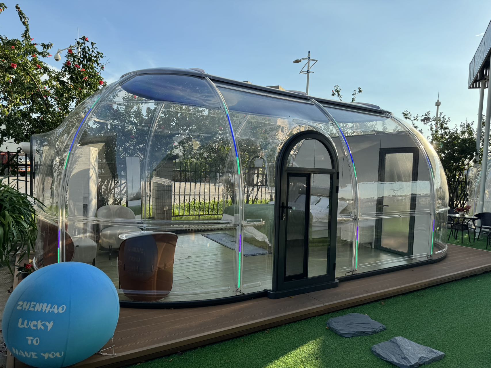 7.8-Meter Transparent Starry P - Plastic Dome Clear recension och pris