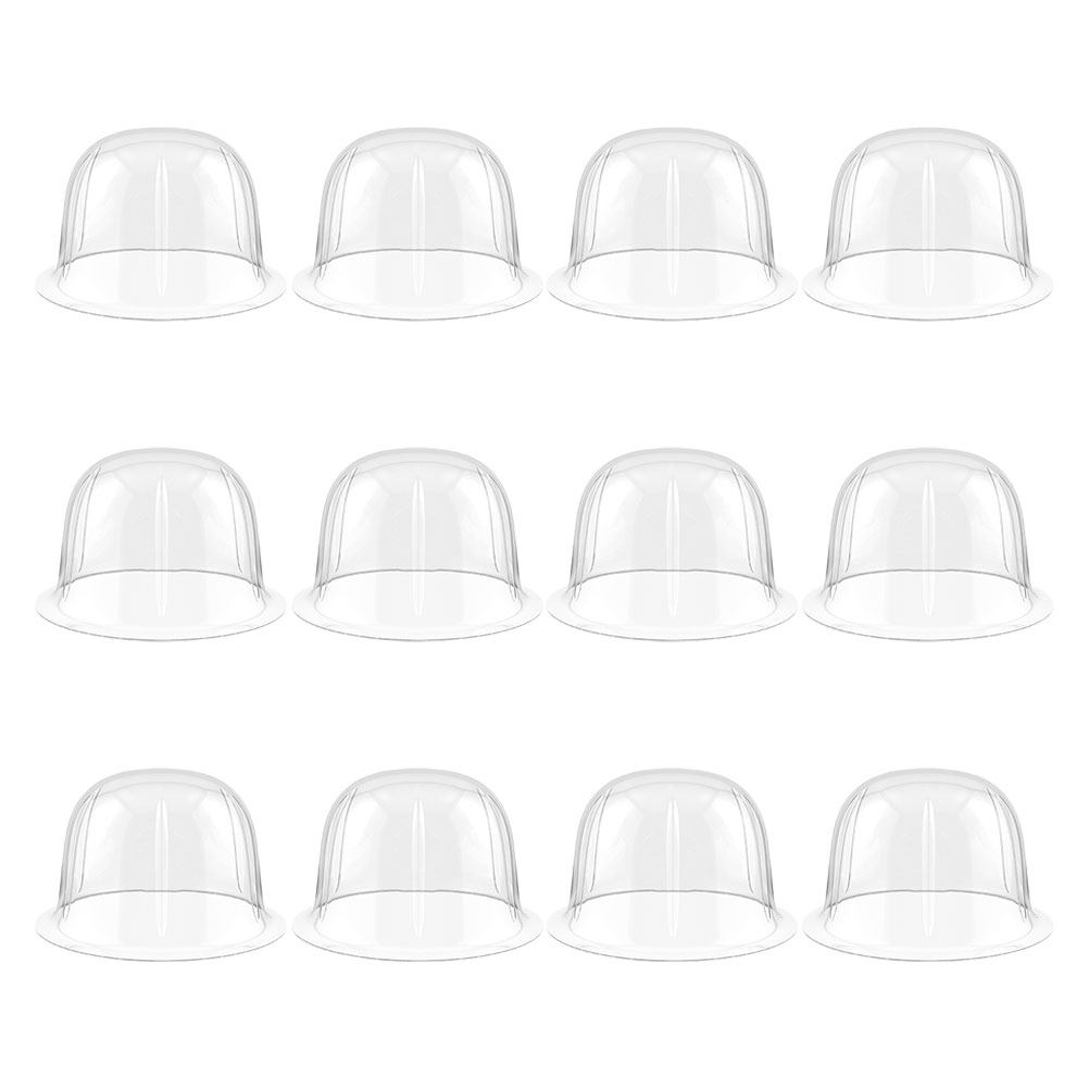 12Pcs Clear Plastic Dome Hat R - Plastic Dome Clear recension och pris