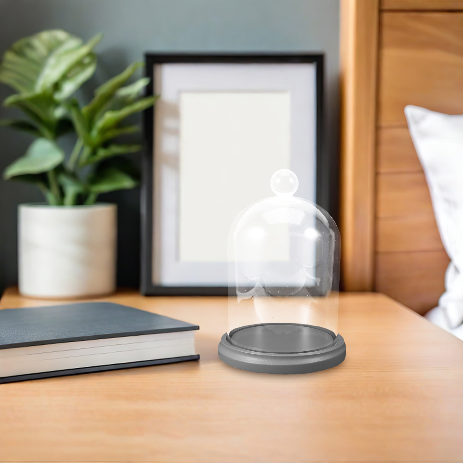 Glass Dome Cloche Clear Bell J - Plastic Dome Clear recension och pris