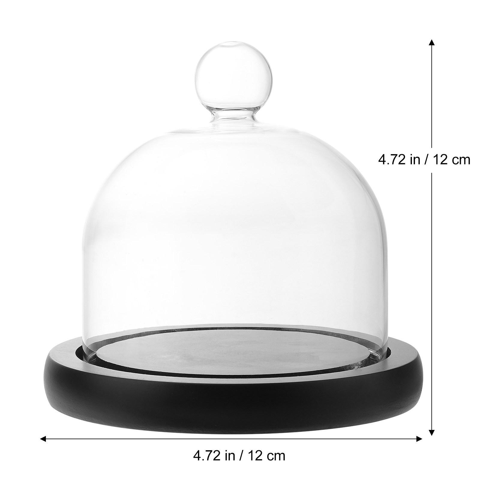 Glass Display Dome Clear Cover - Plastic Dome Clear recension och pris
