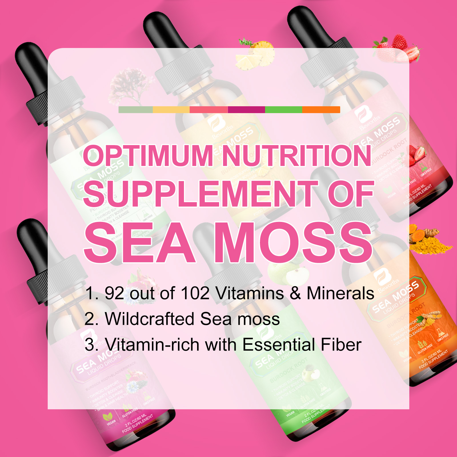 BEWORTHS 3000MG Seamoss Liquid - Root Stimulator Liquid recension och pris