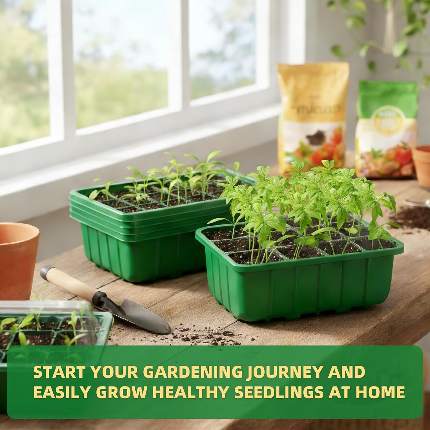 5-Pack Seed Starter Tray Kit w - Humidity Dome Kit recension och pris