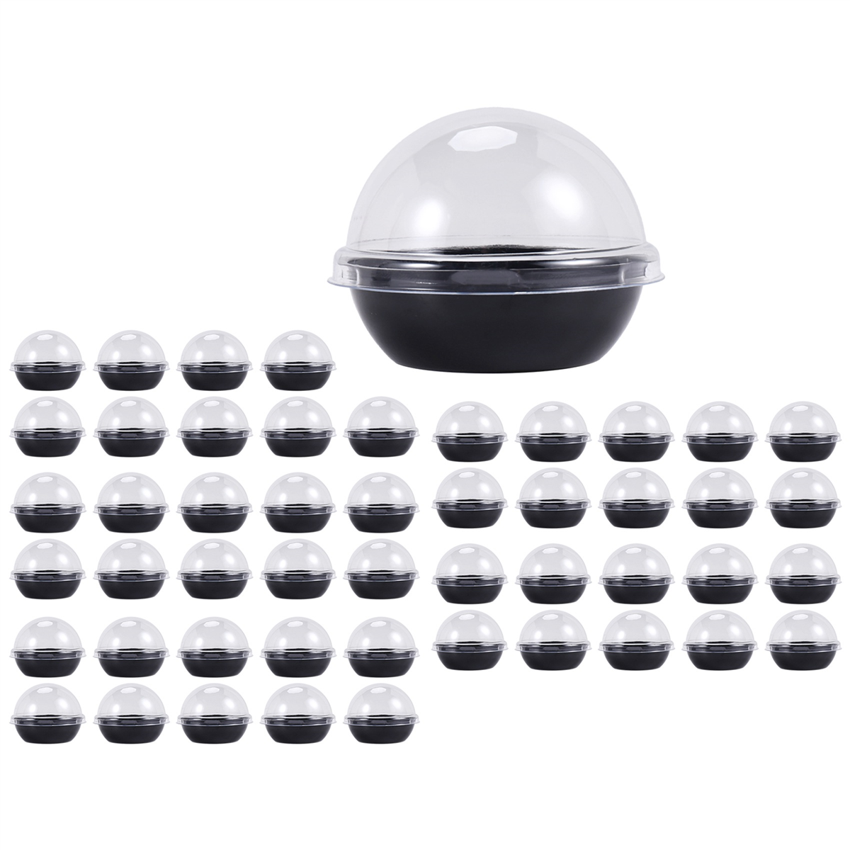 50 Pack Clear Plastic Mini Cup - Plastic Dome Clear recension och pris