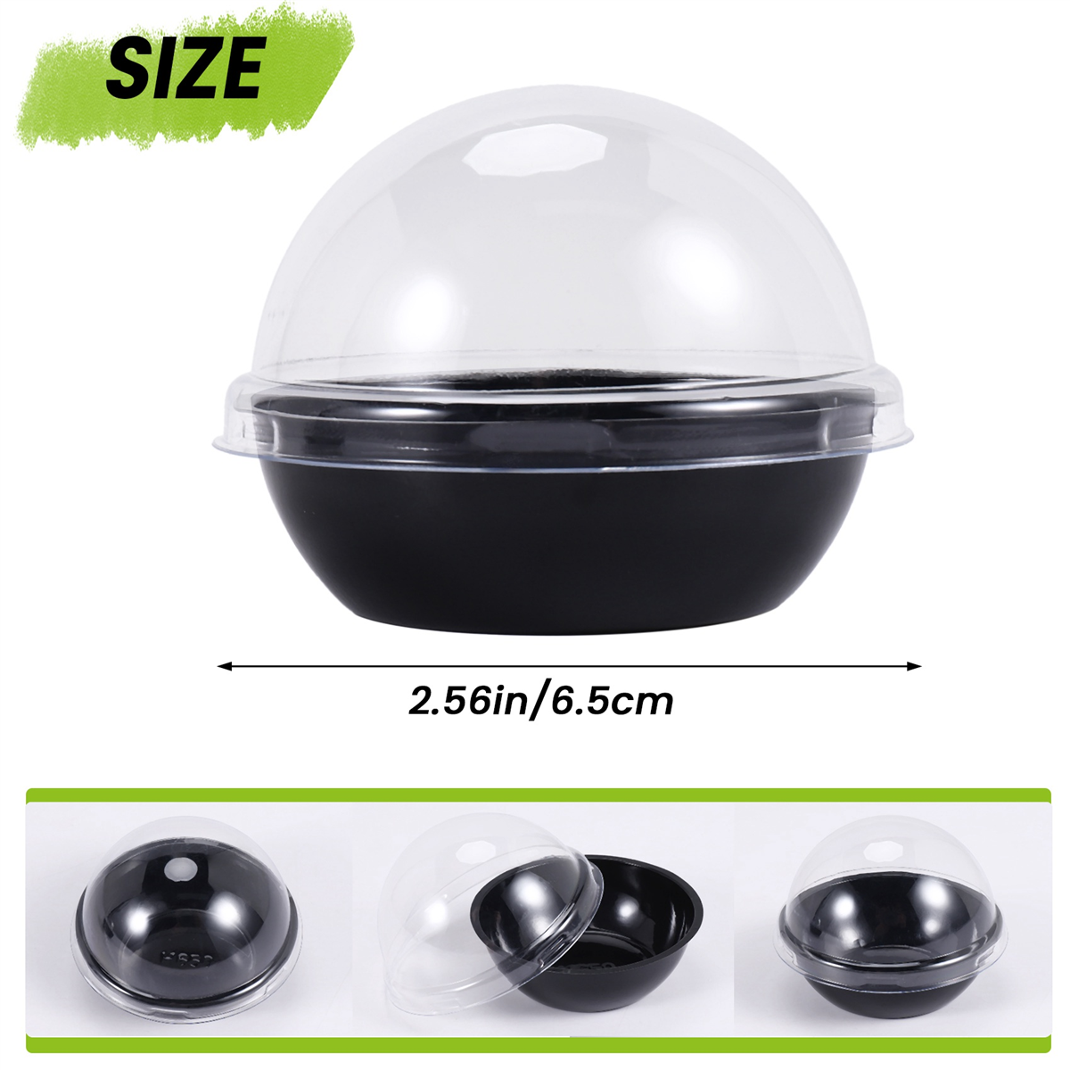 50 Pack Clear Plastic Mini Cup - Plastic Dome Clear recension och pris