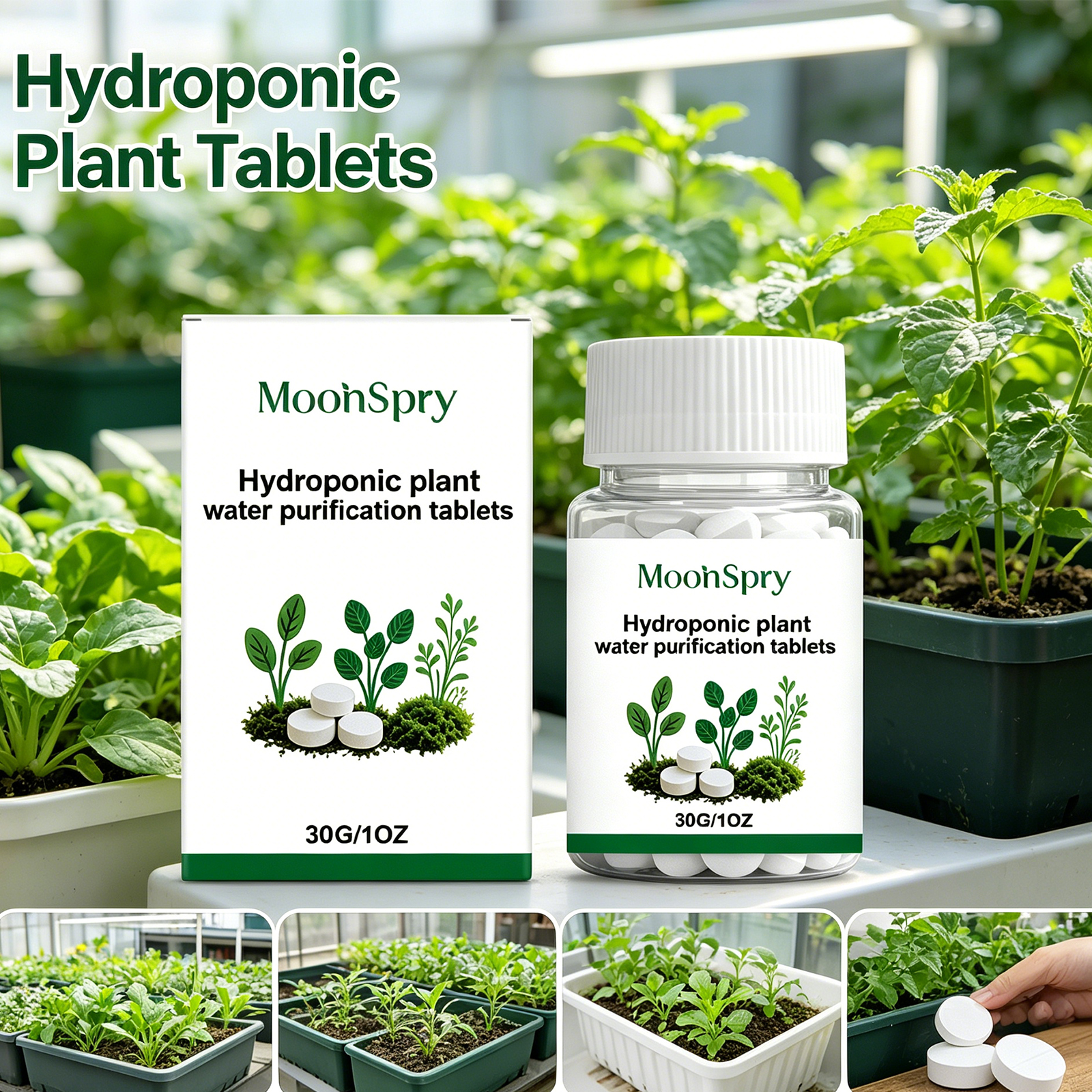 Moonspry Hydroponic Water Puri - Rooting Hormone Powder recension och pris