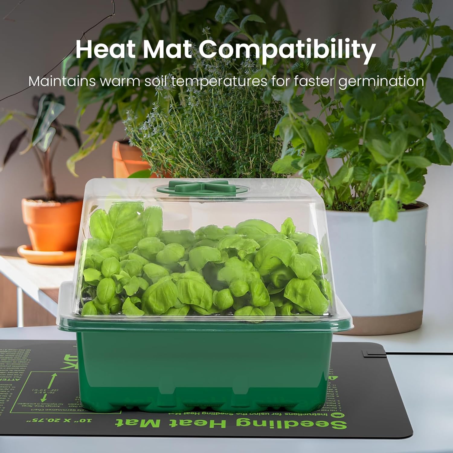 Seed Starter Kit with Grow Lig - Humidity Dome Kit recension och pris