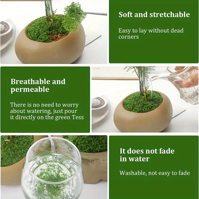 Green Fake Moss DIY Crafts Gra - Sphagnum Moss Dry recension och pris