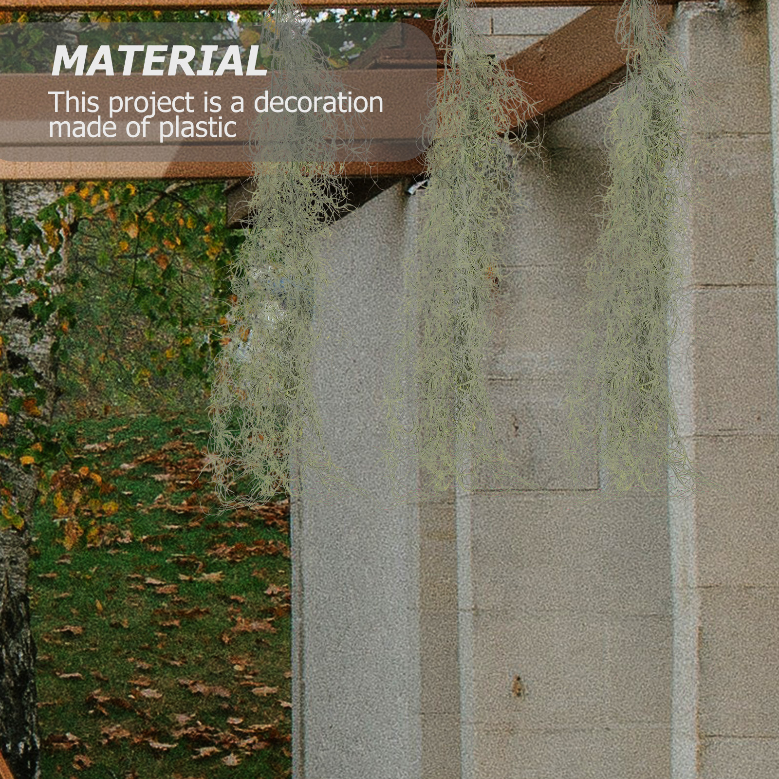 Hanging Moss Decor Artificial  - Sphagnum Moss Dry recension och pris
