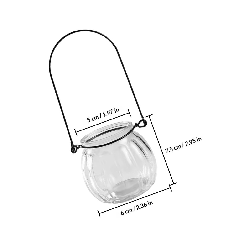 6Pcs Clear Glass Wall Planters - Propagation Station Vase recension och pris