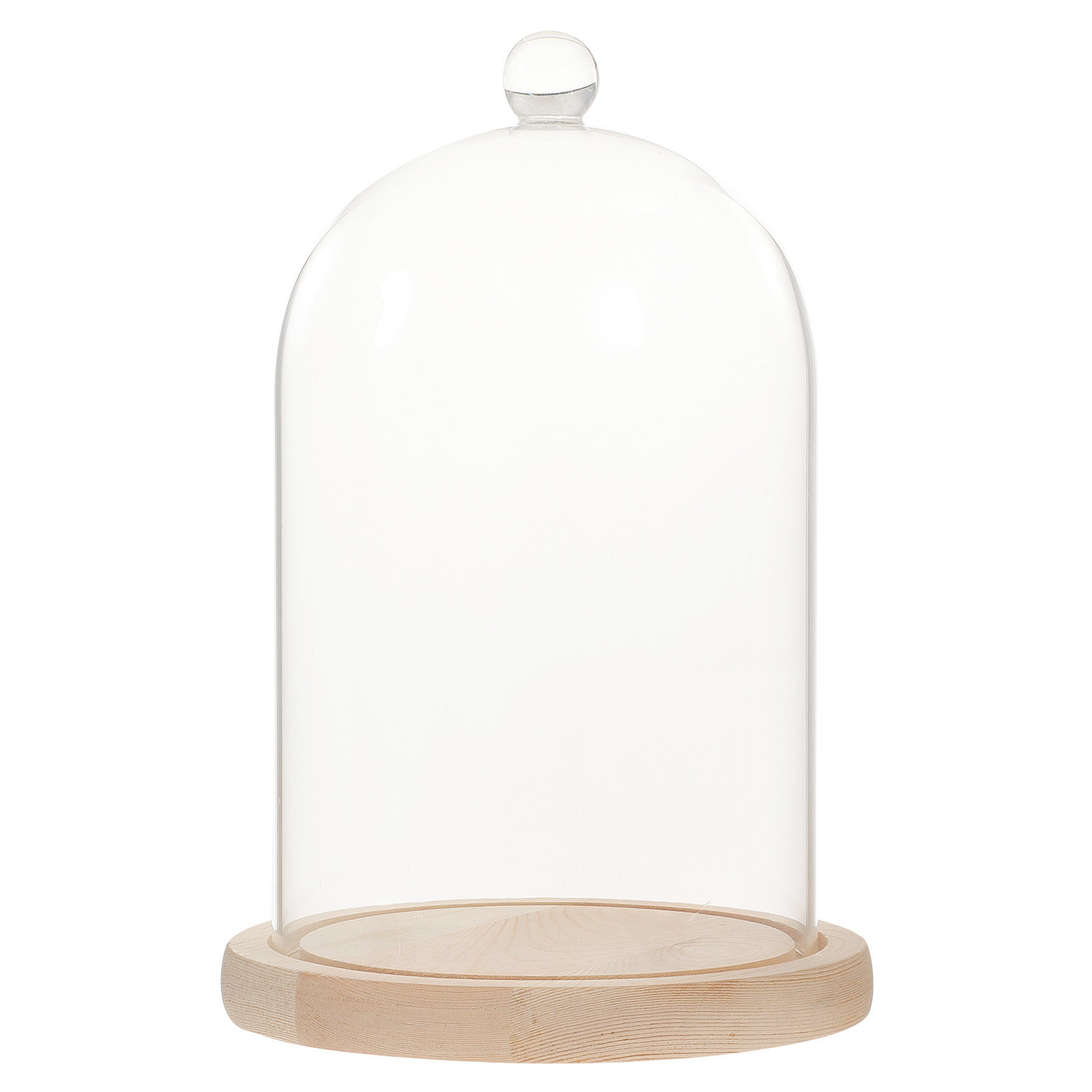 Glass Dome Display Case with B - Plastic Dome Clear recension och pris